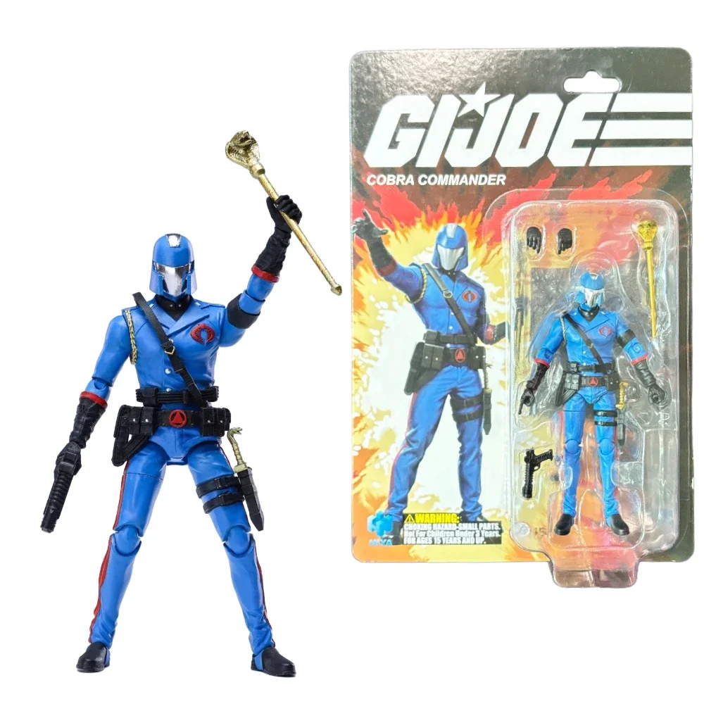 In Stock HIYA 1/18 G.I.JOE Cobra Commander 3.75 Action Figure Exquisite Mini Series Action Figure Model Toy Hobby Gift