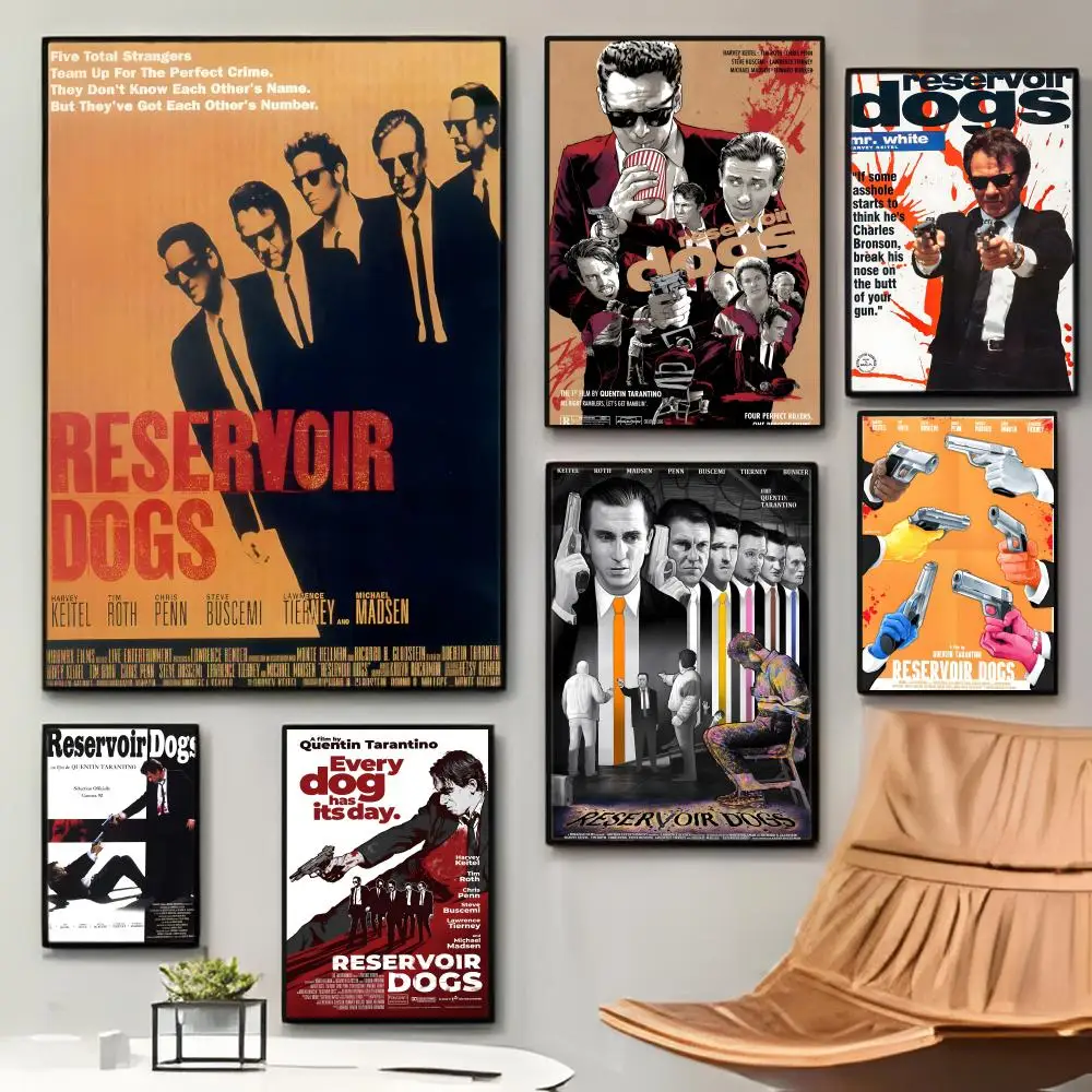 Classic Reservoir Dogs gift Poster Sticky Waterproof Coffee House Bar Room Wall Decor Gift