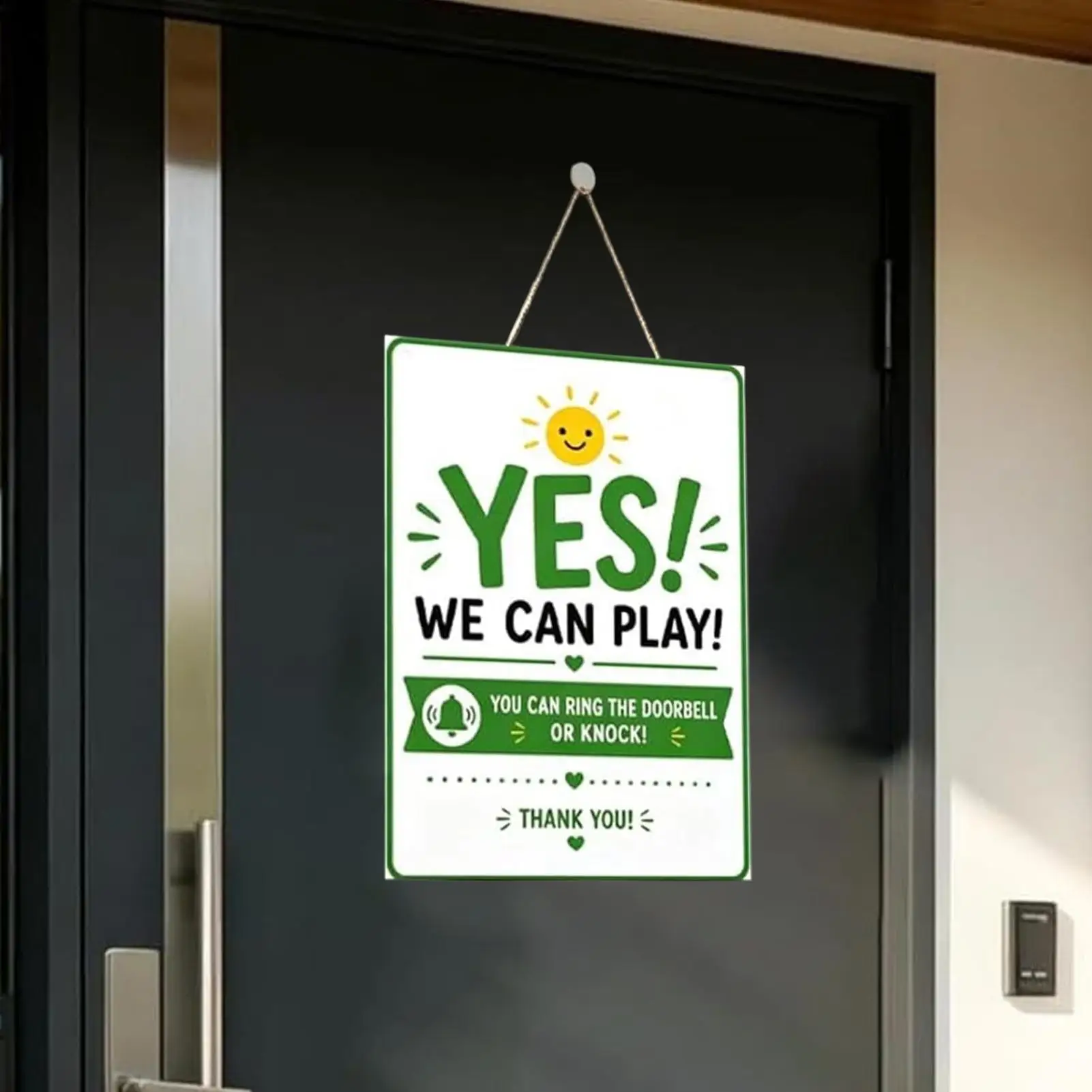 Door Sign Reversible Double Sided Summer Quiet Time Door Sign for Indoor Outdoor Garden Yard Grass Family Kids Nap Home Homework