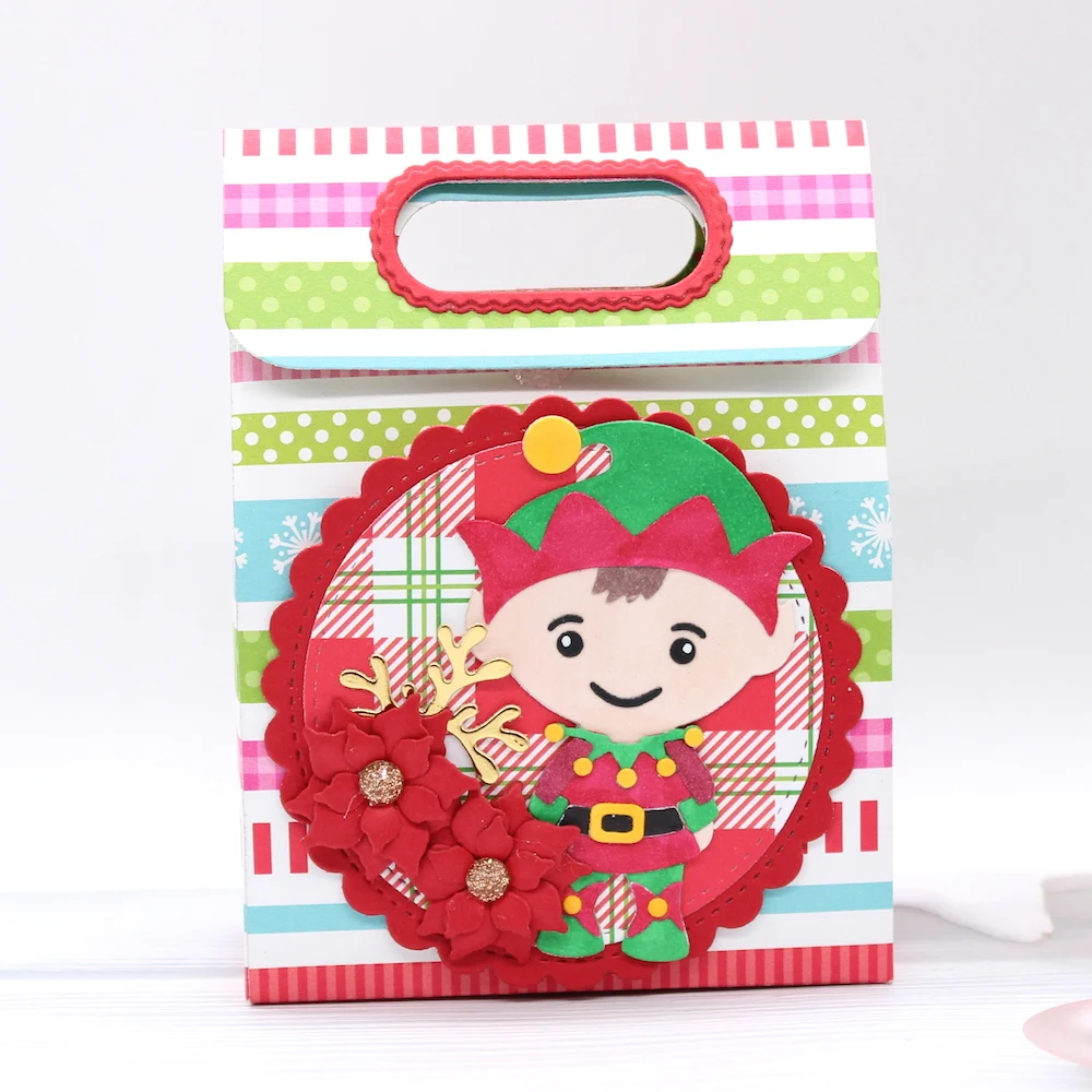 KLJUYP Cute Gift Bag Metal Cutting Dies Scrapbook Paper Craft Decoration dies scrapbooking