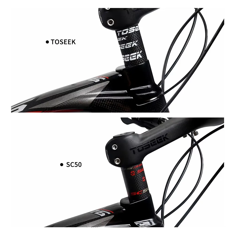 TOSEEK Carbon Fiber Headset Fork Spacers 5mm 10mm 15mm 20mm Road Bike Handlebar Washer Ring Front Fork Adjustment Spacer 28.6mm