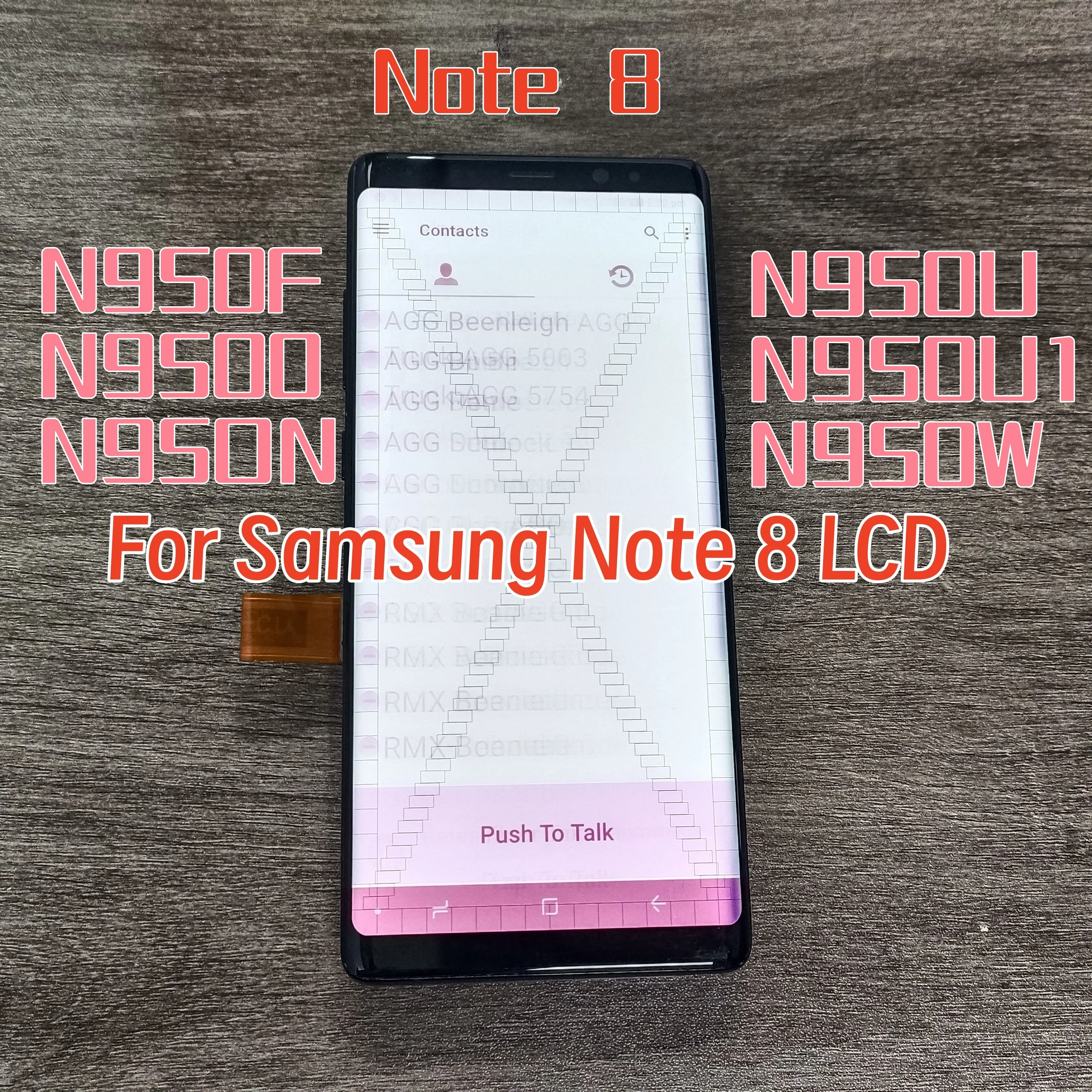 6.3 ''100% Test Note8 lcd Voor Samsung Galaxy Note 8 N950 N950fd N9500 Lcd Touch Screen Digitizer Vergadering met Defecten