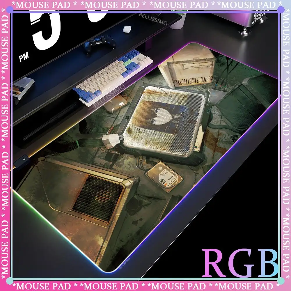Steins Gate Mouse Game console mechanical desk LED gaming mouse pad Desktop protection RGB gaming Office accessories RGB pad