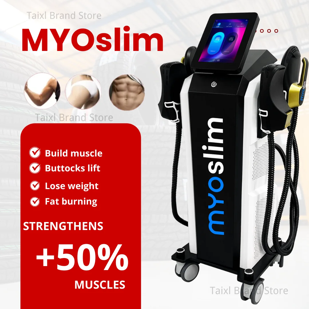 Myoslim Body Slim Sculpt Muscle Stimulate Fat Removel 6500W Eletric Machine Hi-emt RF Weight Lose Portable Electromagnetic