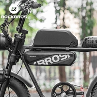 ROCKBROS Hard Shell SUPER73 Electric Bicycle Bag MTB Road Bike Bag Waterproof Top Tube Bag Cycling Saddle Bag 4.5L High Capacity