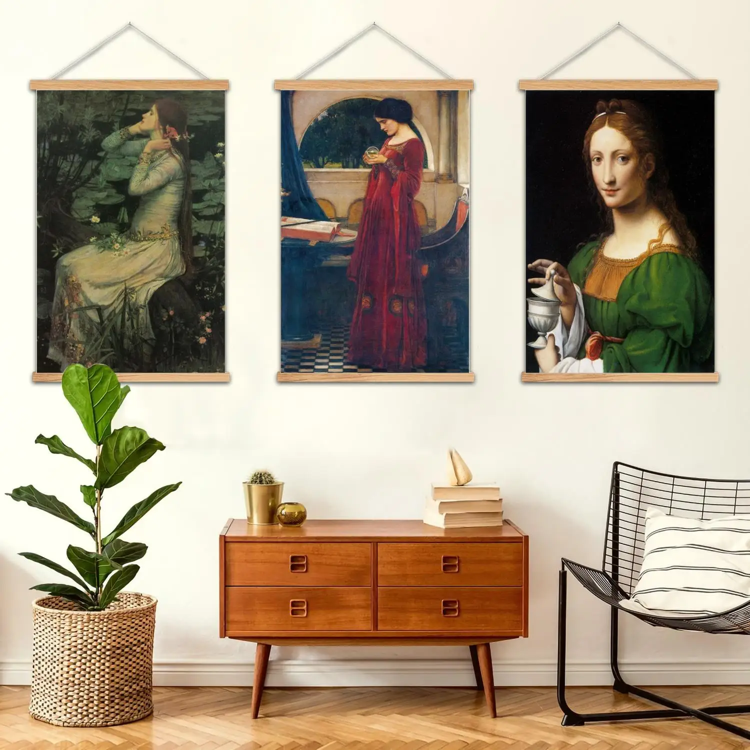 Renaissance Framed Wall Painting Canvas Art Poster, Wall Art  Modern Family Bedroom Decor Posters,Decorative painting