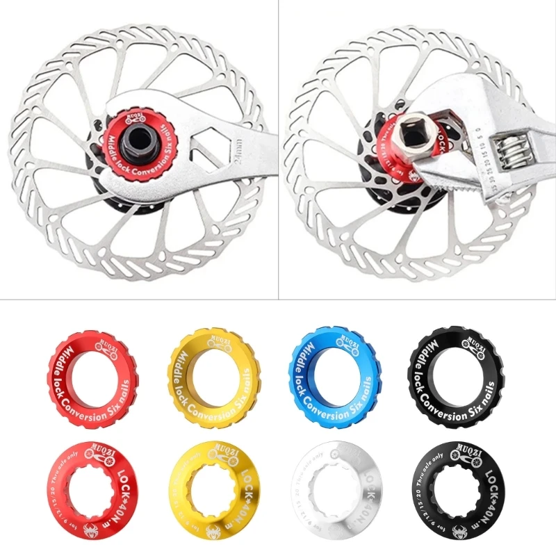 Dropship Bike Hubs Center Lock, Wheelset Hubs Barrels Shafts Disc Rotor Lock Rings Mountain Bike Centerlock Lockring Center Lock