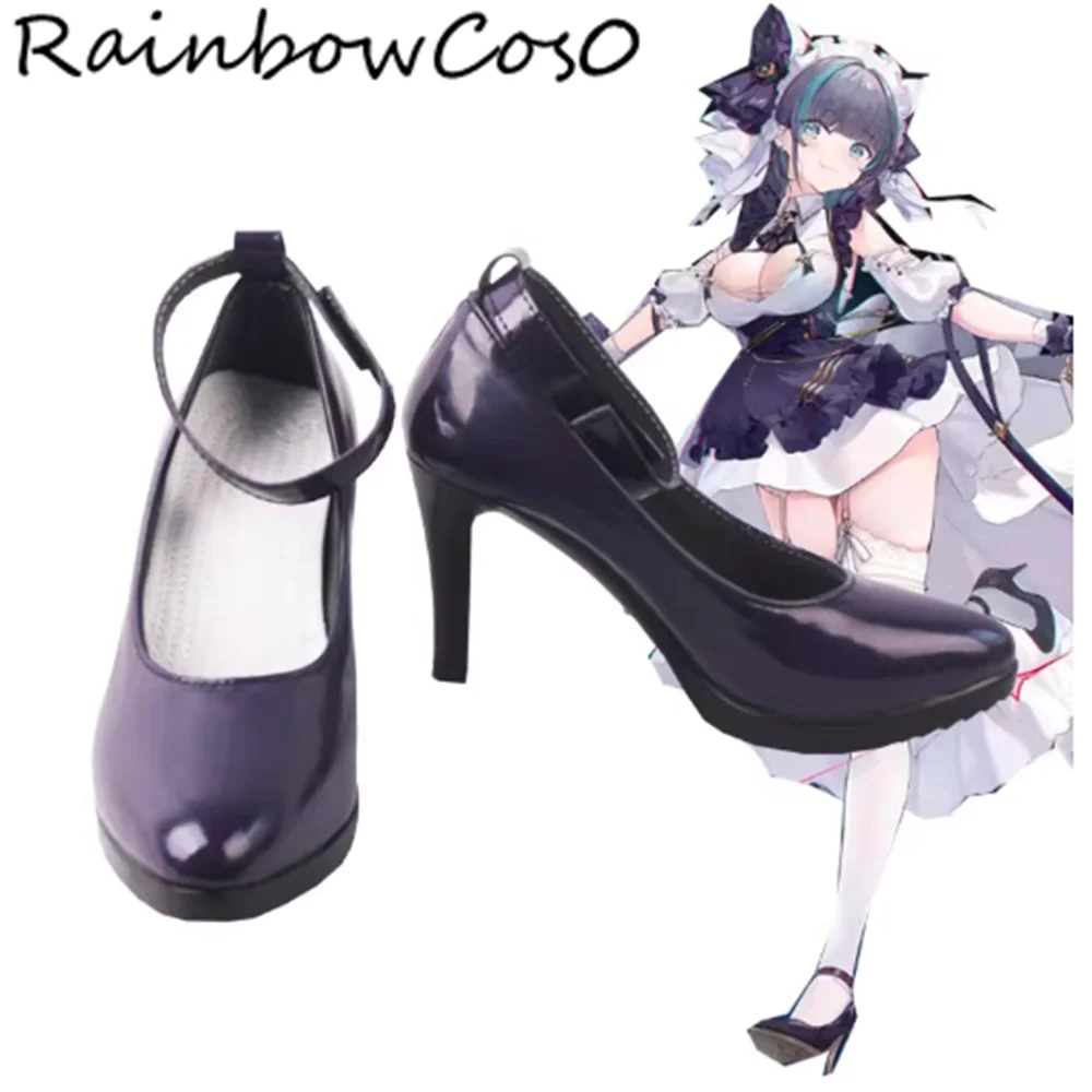 

Cheshire Azur Lane Cosplay Shoes Boots Game Anime Party Halloween RainbowCos0 W5475