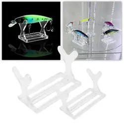 Fishing Lure Acrylic Display Stand Showing Stand Bait Display Shelf Holder Support Rack Storage Decoration For Fishing Store 3Pc
