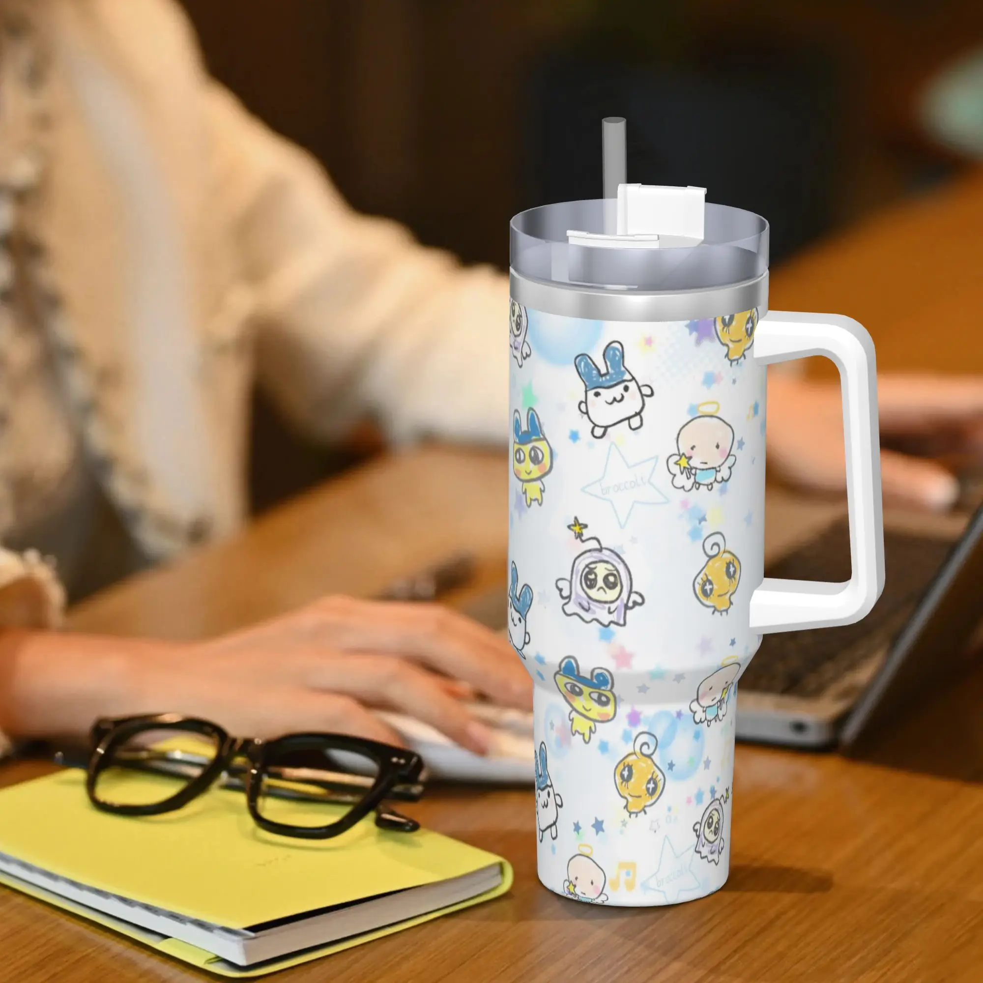 بهلوان من الفولاذ المقاوم للصدأ تماغوتشي ماميتشي كوب قهوة مانع للتسرب أكواب المشروبات الساخنة كوب القيادة زجاجة ماء مخصصة