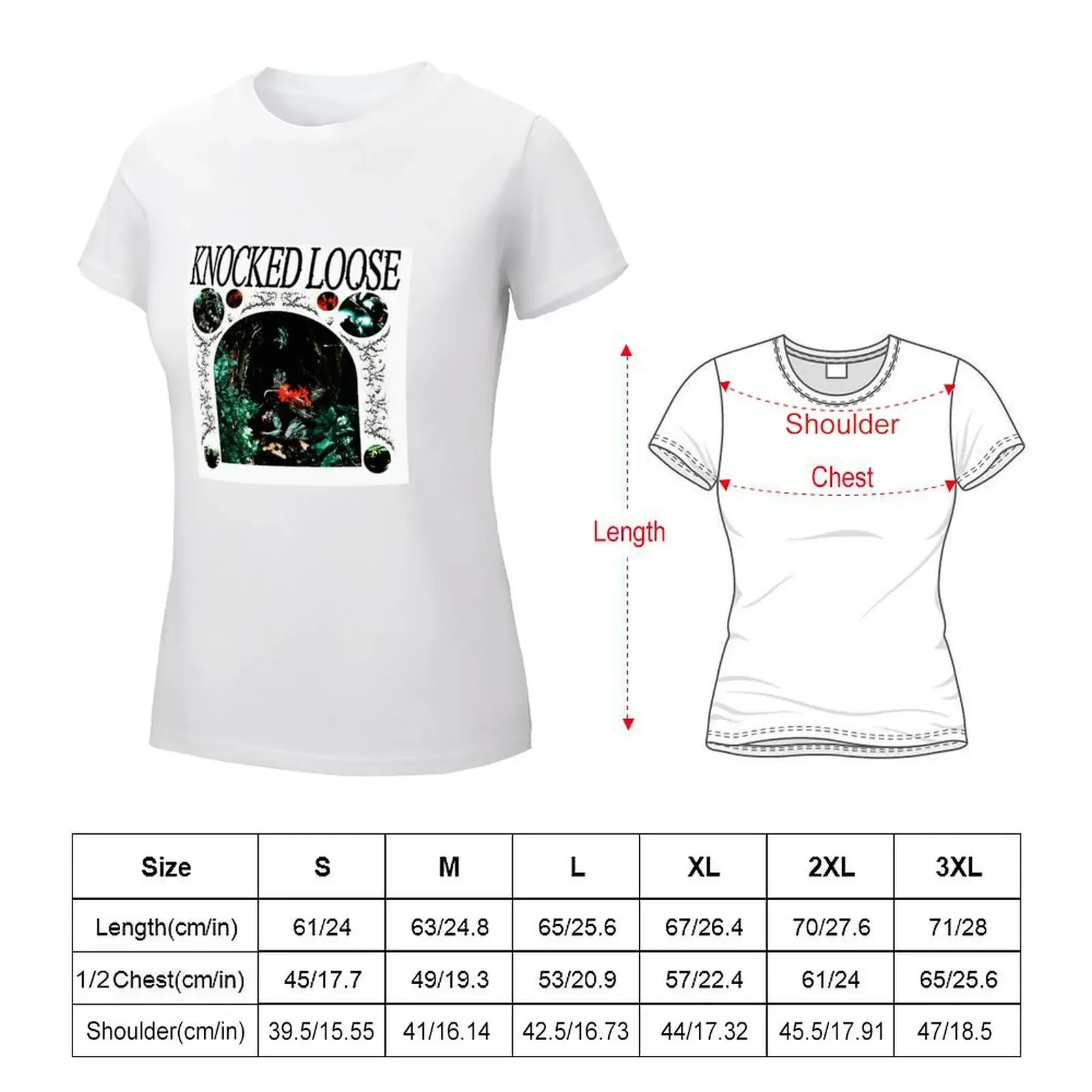 Knocked Loose Art T-shirt cute clothes tops Women t shirt