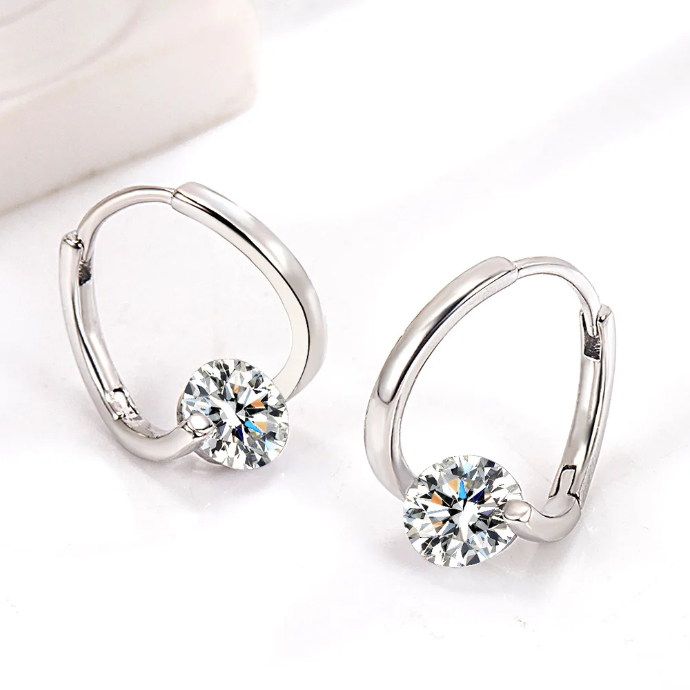 

Fashion Female Earrings 925 Sterling Silver Irregular Luxury Earrings for Women Wholesale Accessories Statement Jewelry Gift