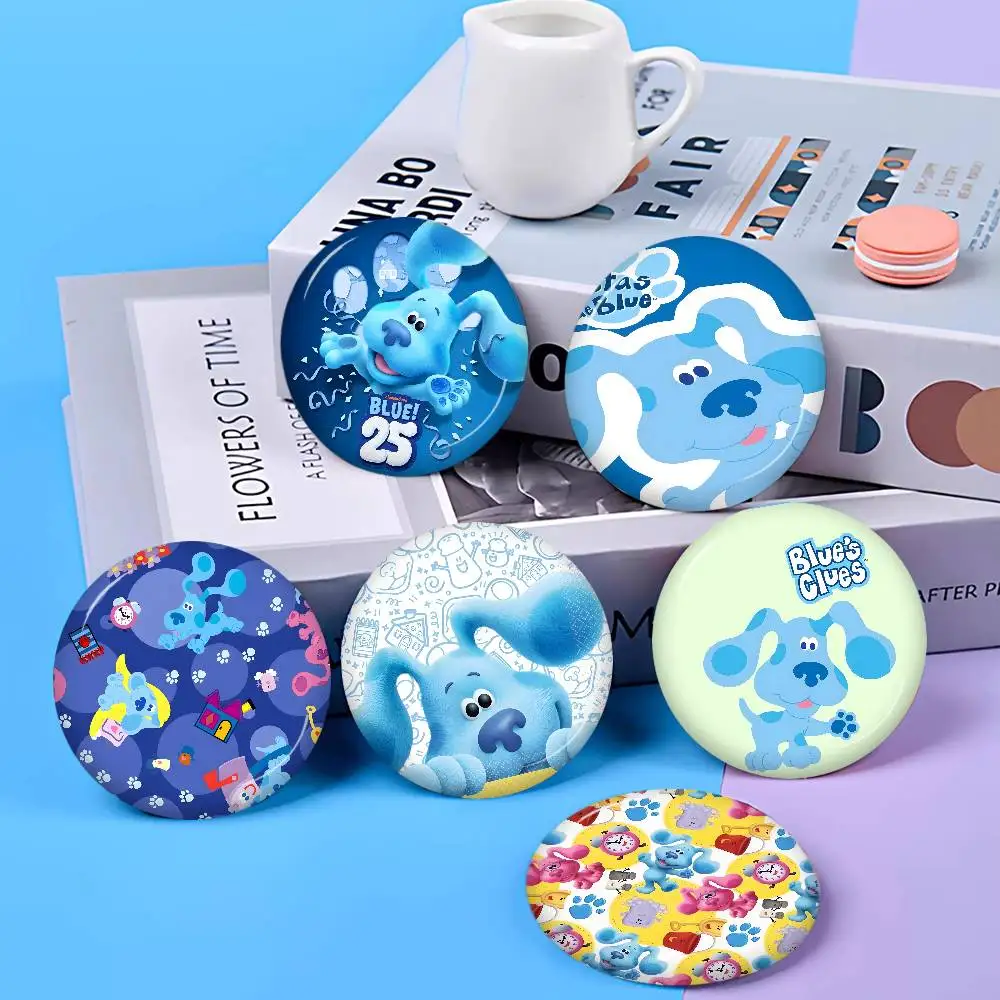 Kids Channel Blue's Clues Creative Tinplate Soft Button Pins Animal Icon Brooch Lapel Backpack Badge Accessories Pin