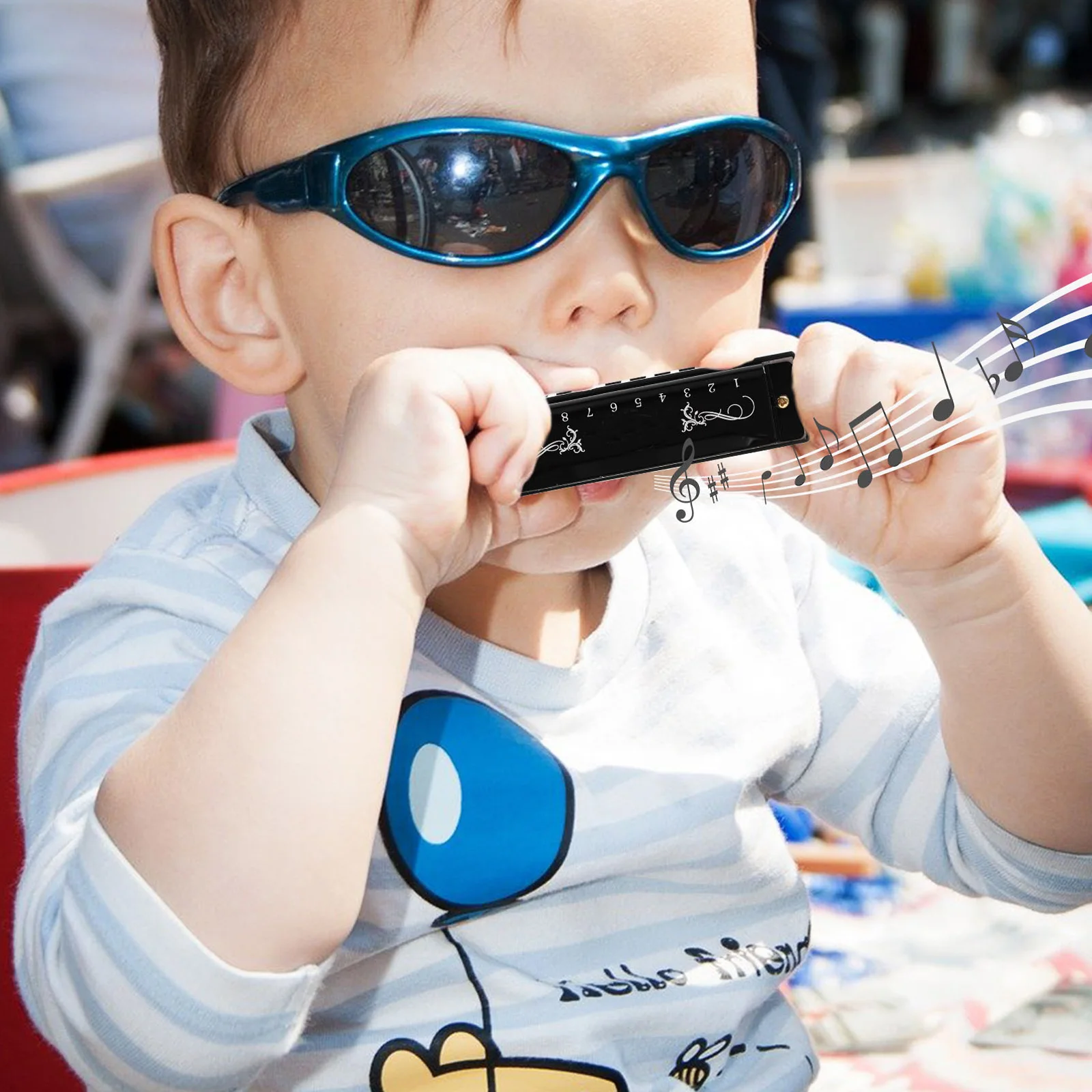 

10 Hole 20 Tone Harmonica Portable Professional Mouth Organ For Adults Students Gift Small Musical Instrument Practice