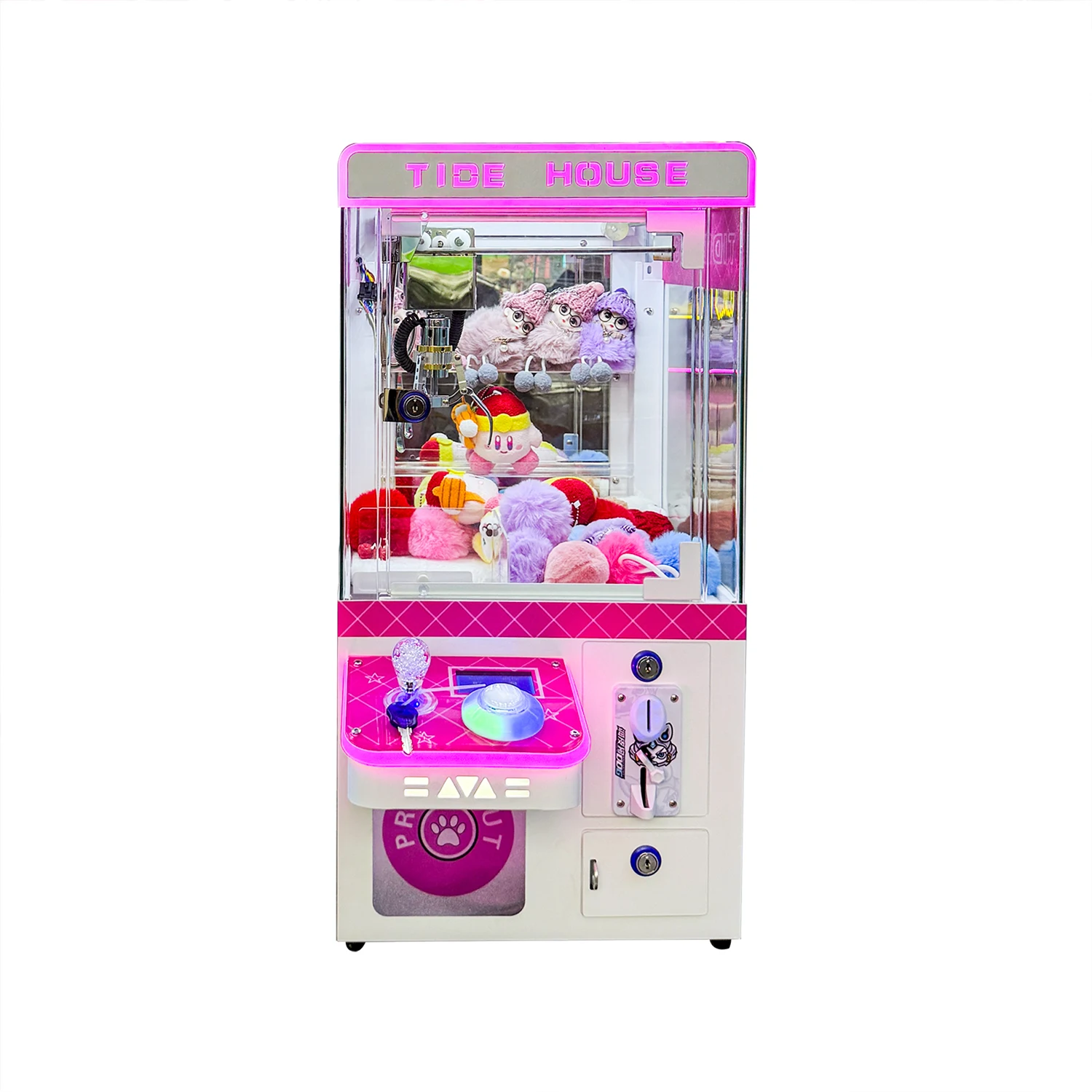 Direct Factory Sale Guangzhou Children's Multi-Color Coin-Operated Arcade Machine Fun Playground Game Mini Claw Machine HuiXing