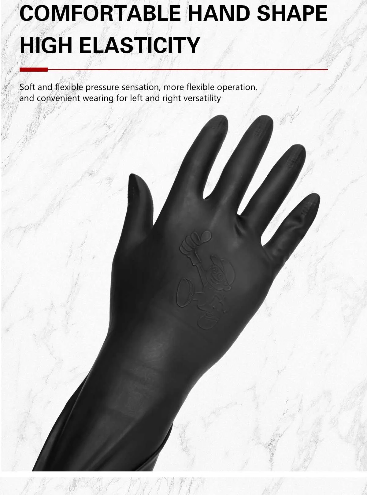 Hitzebeständige Handschuhe für Friseursalons, wiederverwendbar, dickeres Haar, zum Färben von Gummihandschuhen, Zubehör für Friseurbedarf – Detail 5