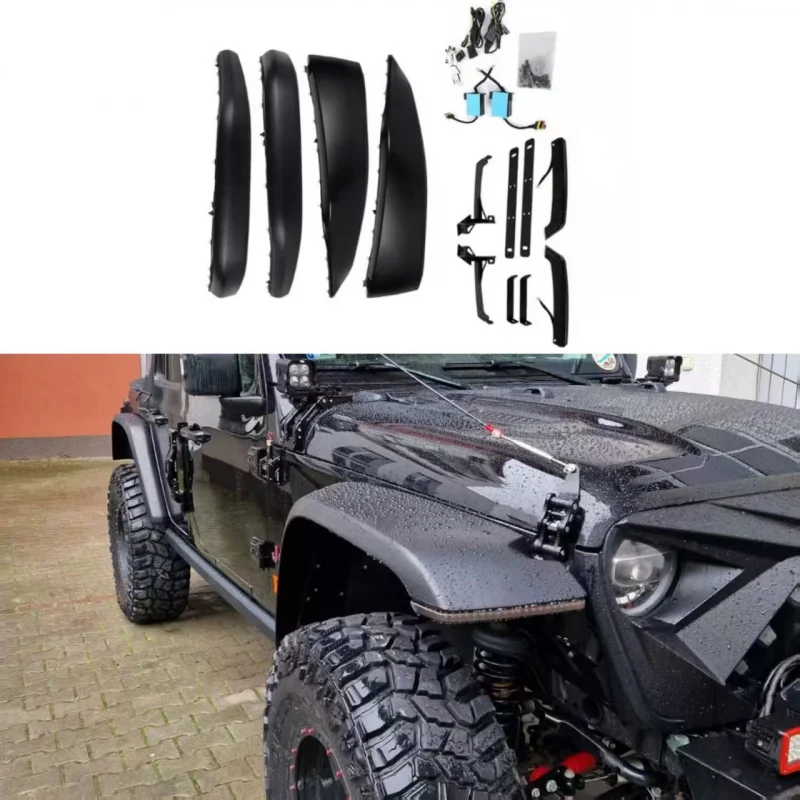 

Suitable for 18-24 Jeep Sandstorm High-Position Arches Mud Flaps JL Wrangler Wheel Arch