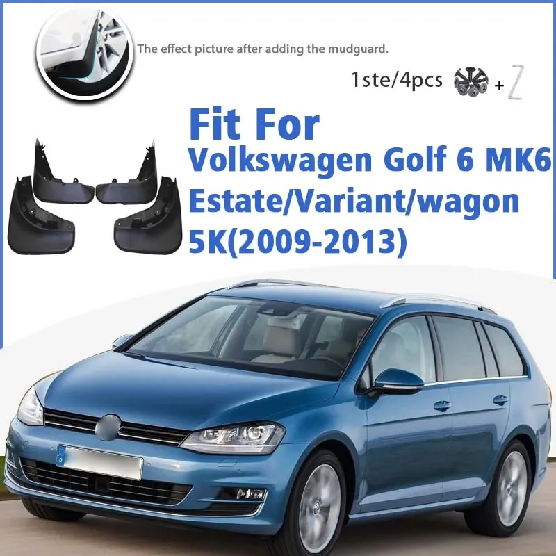 

Mudguard For Volkswagen VW Golf 6 MK6 Estate Variant wagon 2009-2013 5K Mudflaps Mudguards Car Accessories Splash Guard Fender