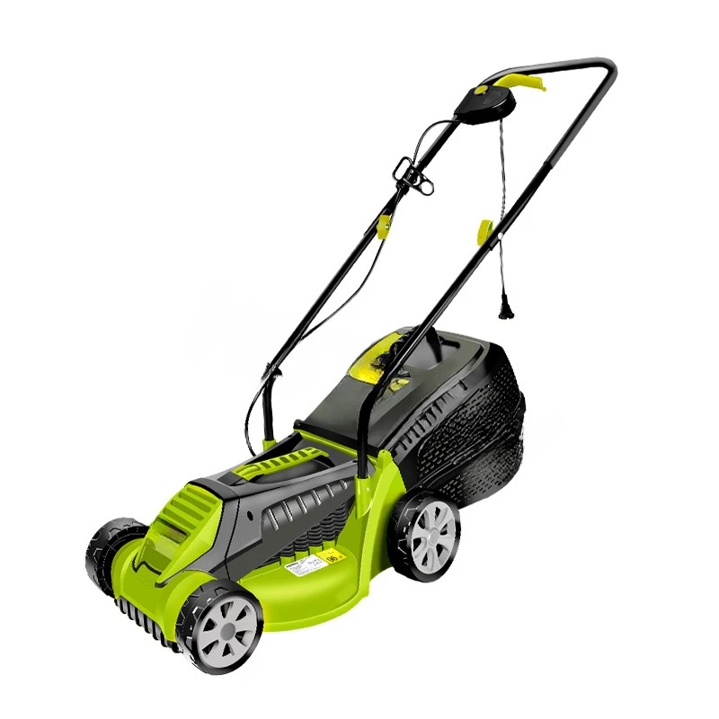 1600W Electric Lawn Mower Hand Push Grass Cutting Machine Household Lawn Mower Garden Shrub Prune 3 Gears 220V