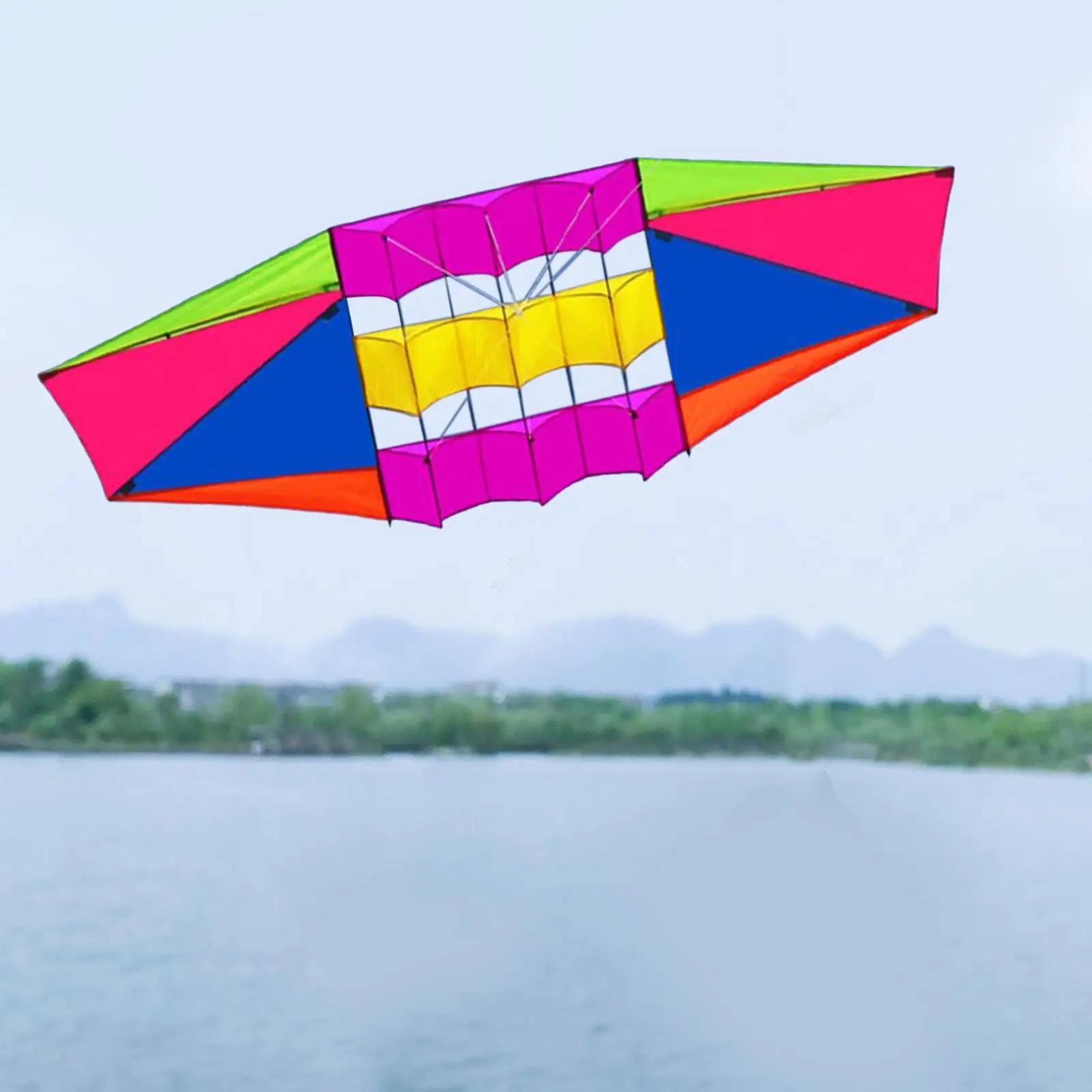 Cometa colorida, juguetes deportivos al aire libre, fácil de volar, ocio, 250Cm x 80cm, cometa de entretenimiento para parque, playa, jardín, adultos y niños