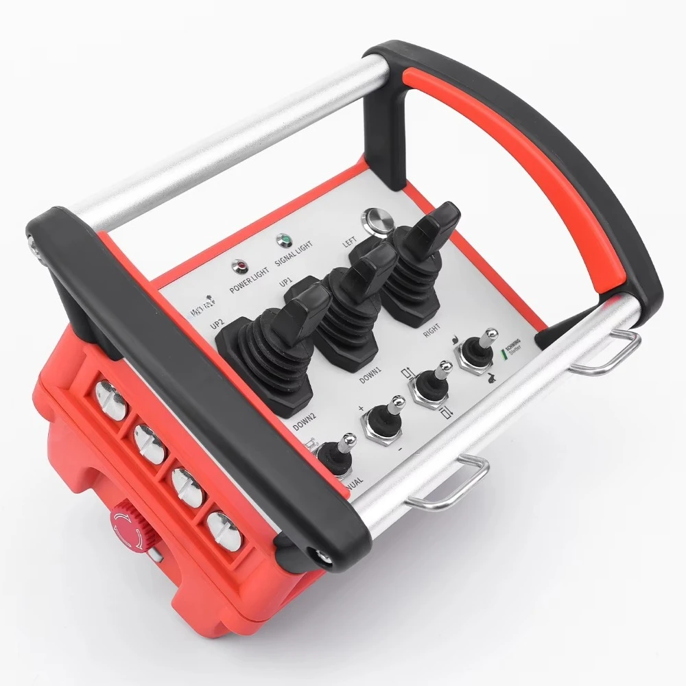 OEM Waterproof Anti-Shock Wireless Hydraulic Remote Controller for Crane with 4 Buttons 100m Range