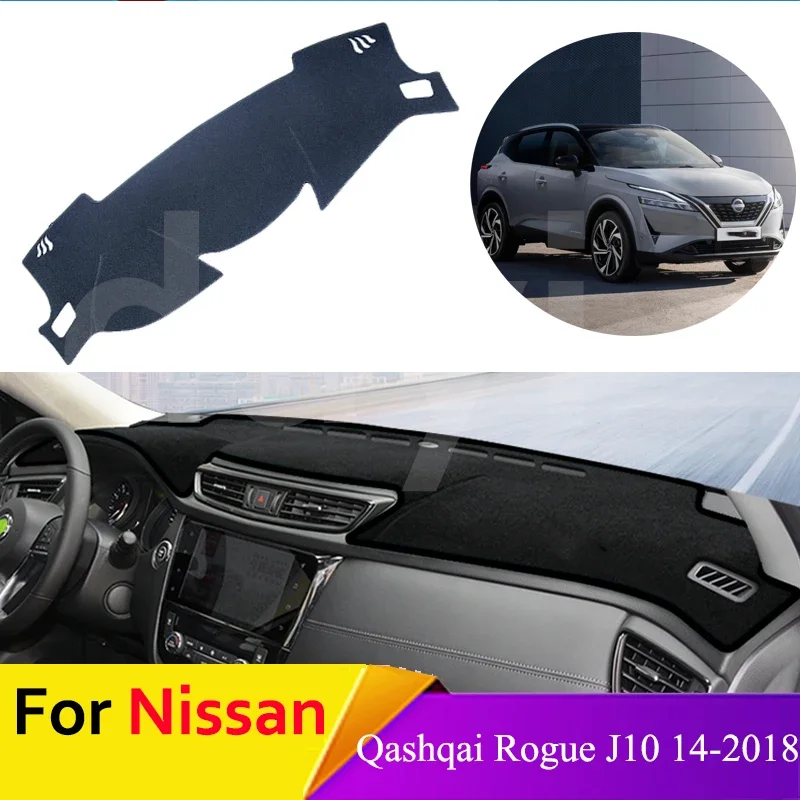 

car dashboard protective pad For Nissan Qashqai J11 2014 2015 2016 2017 2018 2019 Car Inner Anti-sun Anti-Slip car accessories