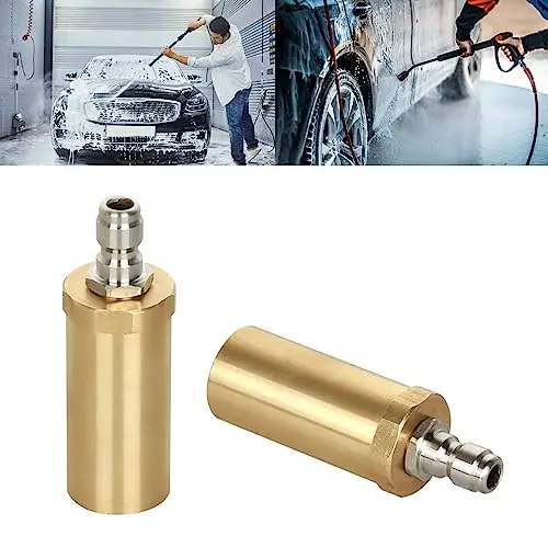 High-Pressure Copper Rotating Spray Nozzle Rated for 3600 PSI Applications in Car Washing and Outdoor Cleaning Tasks