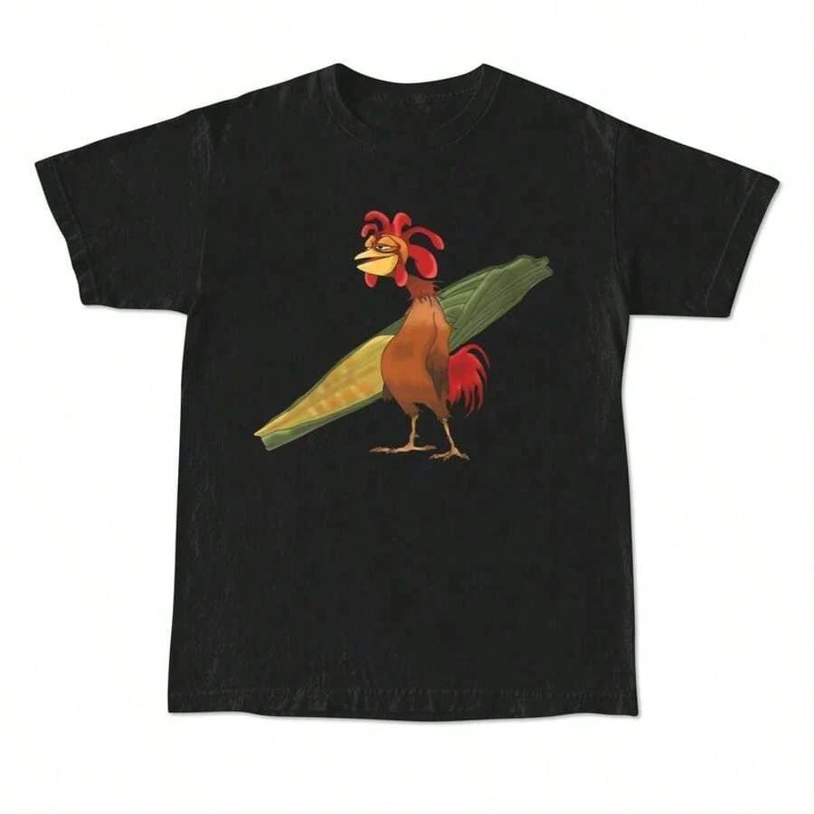 تي شيرت Chicken Joe Shirt Beach Surf للجنسين تي شيرت مطبوع من القطن كاجوال كلاسيكي هدية لصديق ملابس رجالية هدية له #2