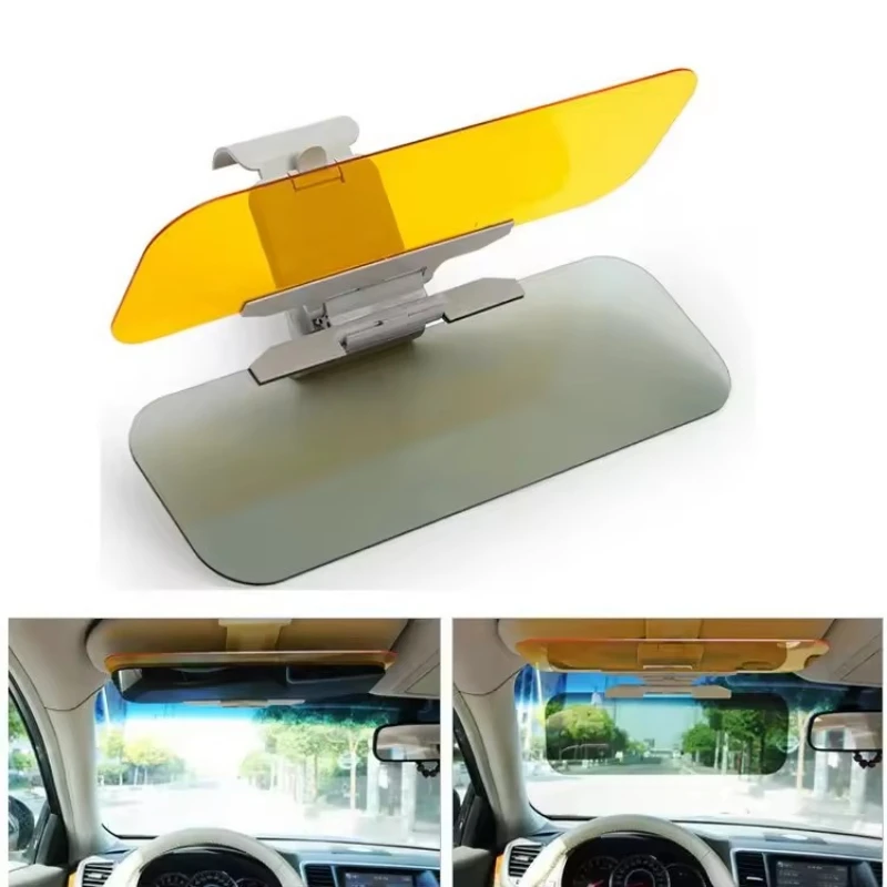 2 in 1 Car Anti-glare Sun Visor UV Sunscreen Eye Protection Night Vision Mirror Driver Car Safety Supplies