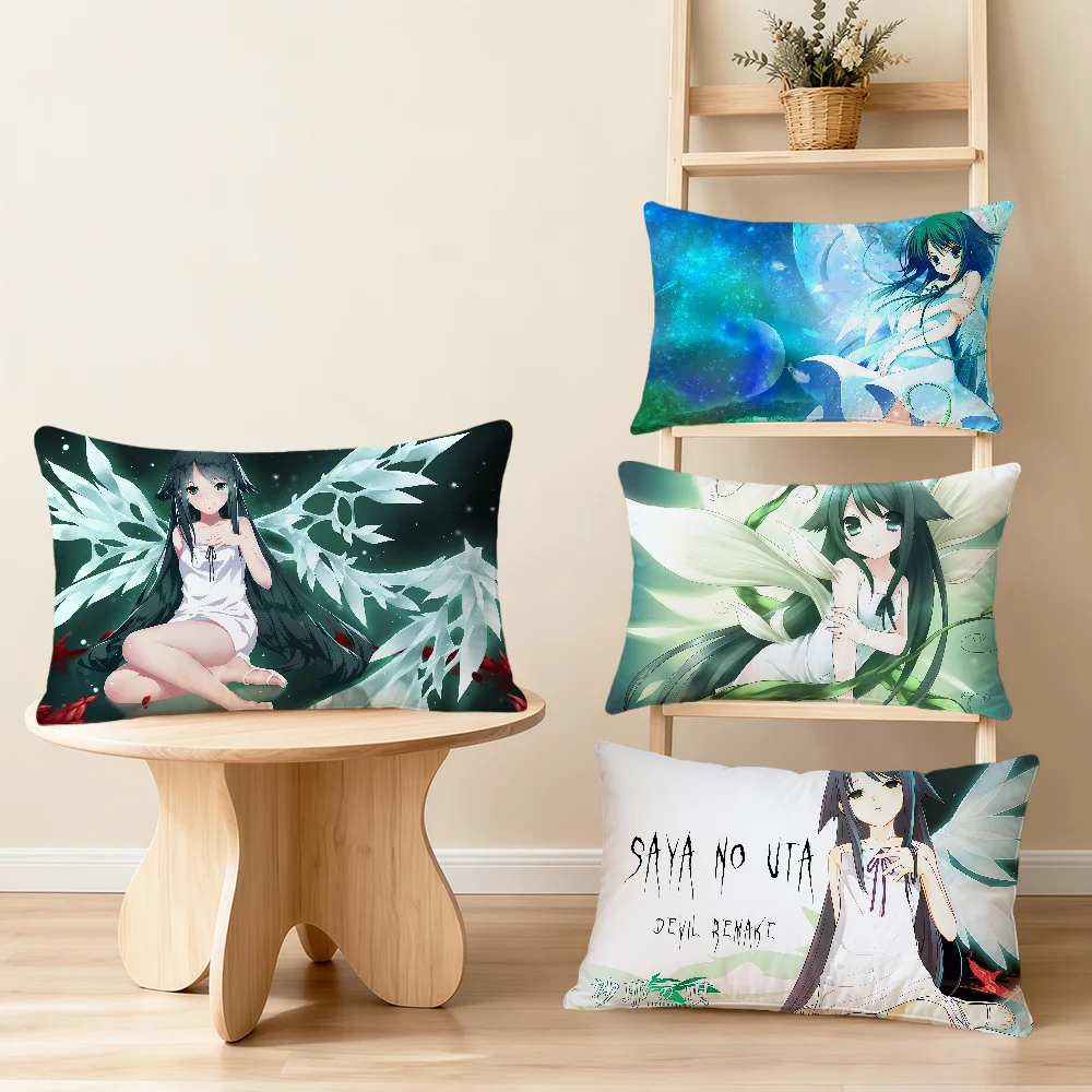 Anime S-Saya No Uta The Song Of Saya Cushion Cover Rectangle Home Sofa Living Room Bedside Dorm Bedside Hogar Pillowcase Gift