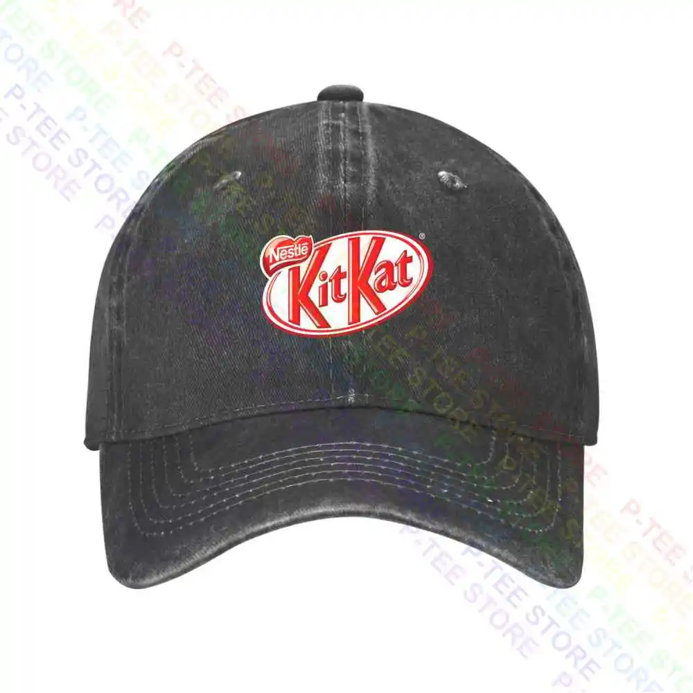 Nestle Kitkat Logo Chocolate Wafer Baseball Cap Snapback Caps Knitted Bucket Hat