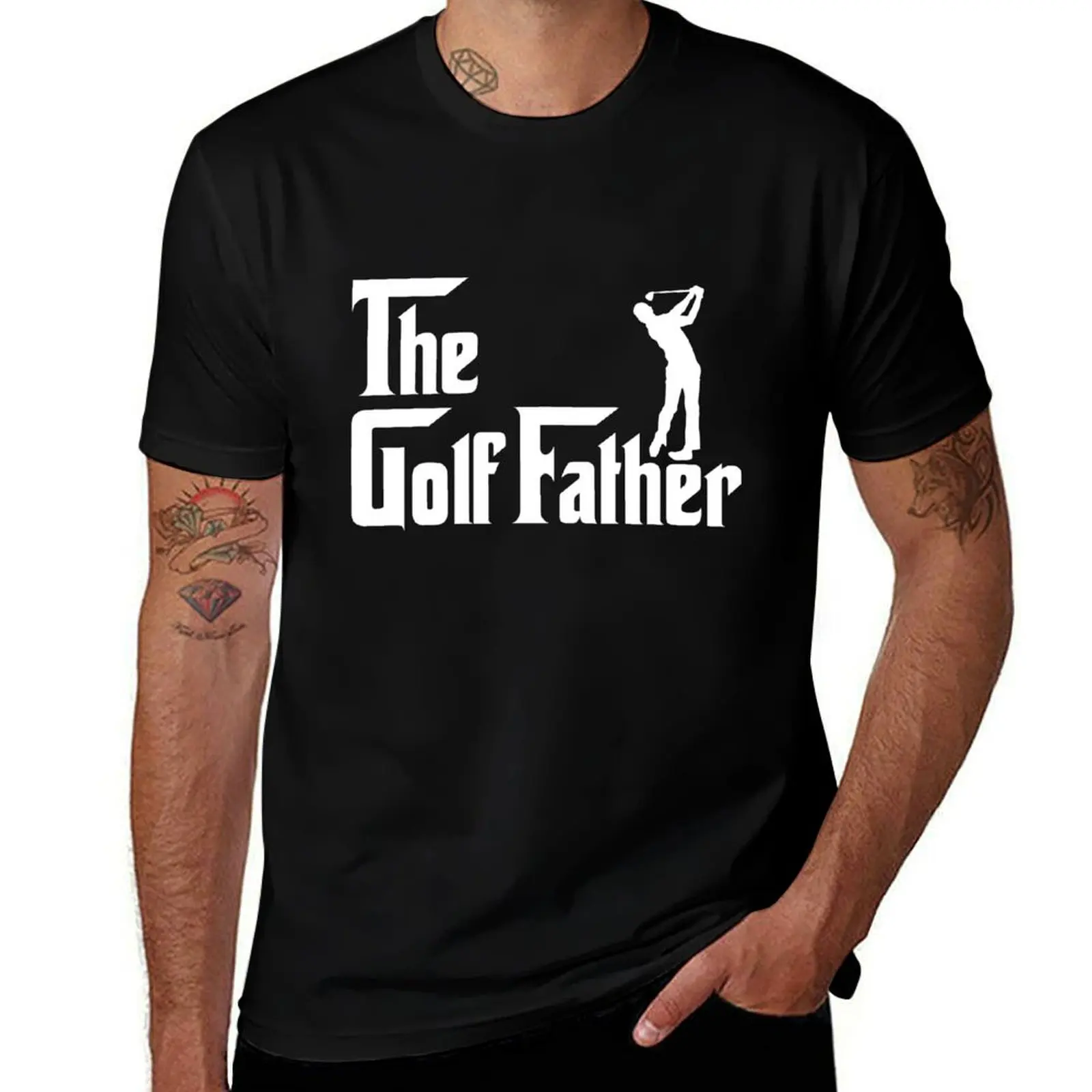 

The golf father T-Shirt custom shirt summer clothes tees Men's t-shirt