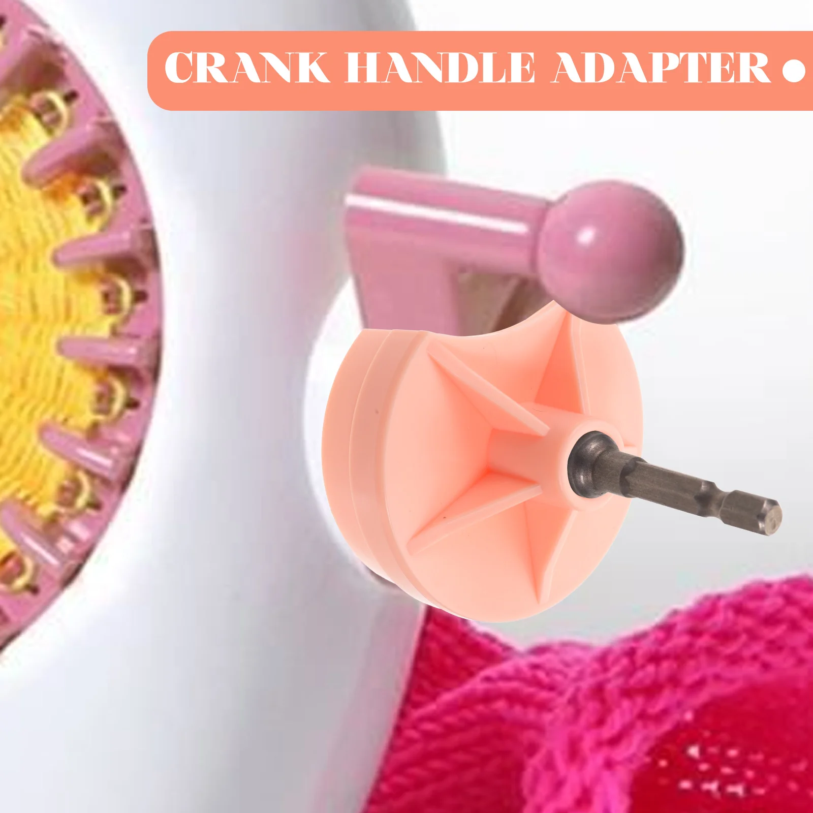 Knitting Machine Accessories Crank Handle Adapter Fast Knitting Power Tool Compact Plastic Design Easy Storage Smooth No