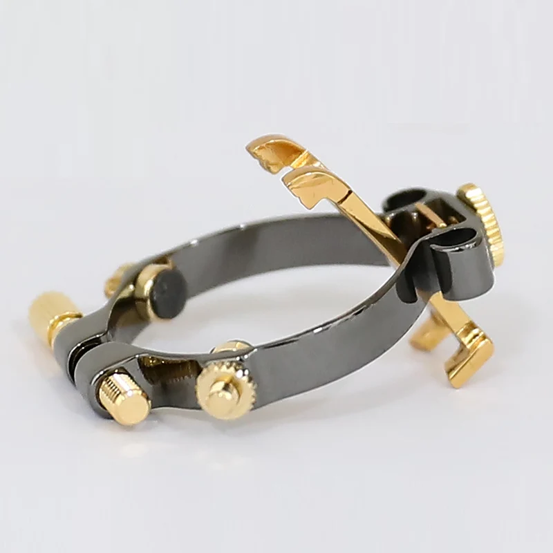 France JLV Soprano Eb alto Bb Tenor Bb clarinet Bb Saxophone metal ligature black nickel abrazine Silvered platinum Gilded