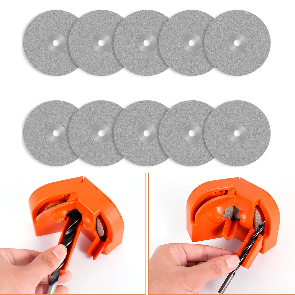 Drill Bit Sharpening Disc Sturdy Drill Machine Blade Portable Drill Bit Sharpener Sheet Multipurpose Drill Bits Grinding