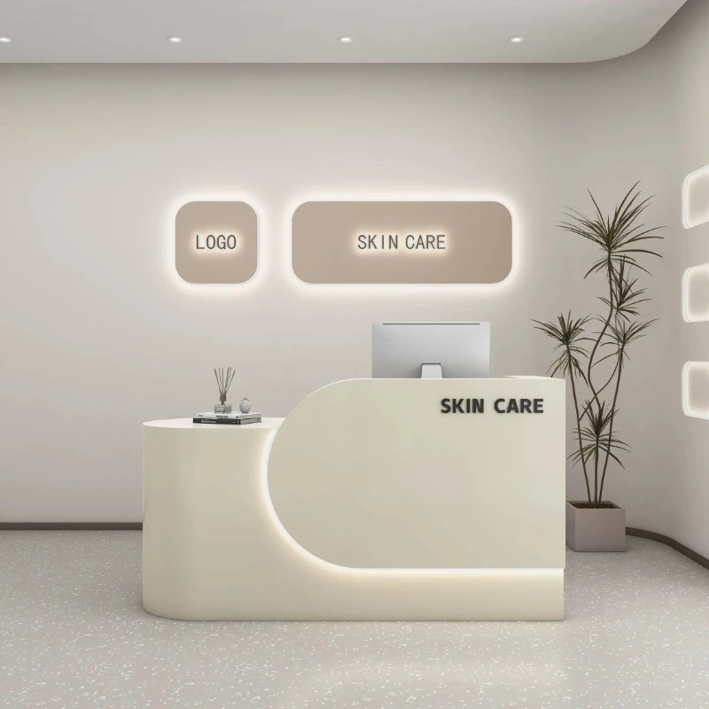 Simple Clothing Store Checkout Page Store Boutique Hotels Reception Desks Luxury Modern beauty salon Reception Desks Furniture