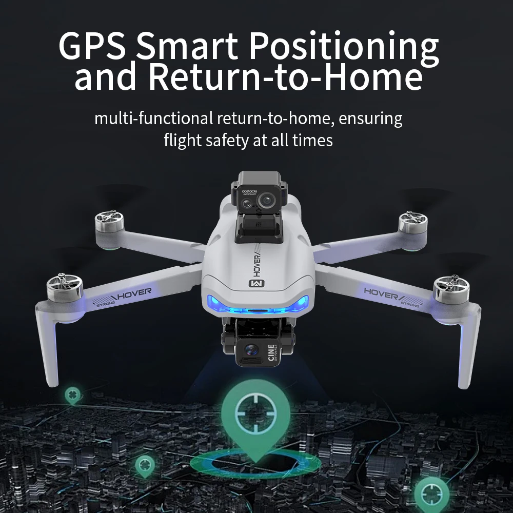 New X40 Max Drone 4K Professional HD Camera 3-Axis Gimbal Aerial 4.5-Inch Large Screen Obstacle Avoidance GPS Security FPV Drone