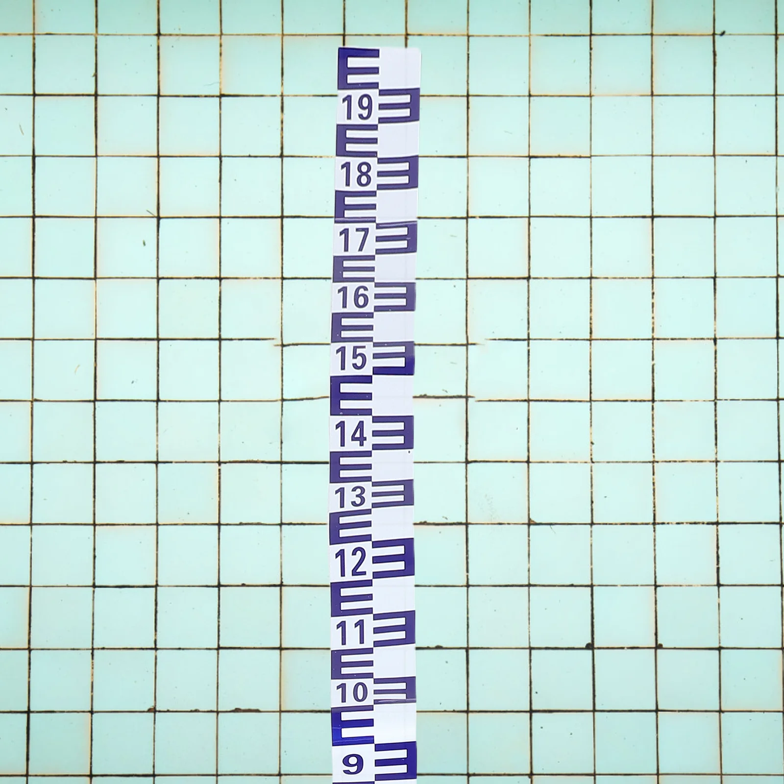 Pegatina indicadora de nivel de agua de 2 metros, regla adhesiva reflectante para tanque de piscina, herramienta de medición de monitoreo de nivel de acuario