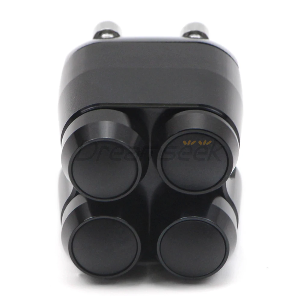 1'' 25mm Handlebar Switch Control 4-Button Universal for Bobber Chopper Cruiser Motorcycle Turn Signal Light Horn Start Button