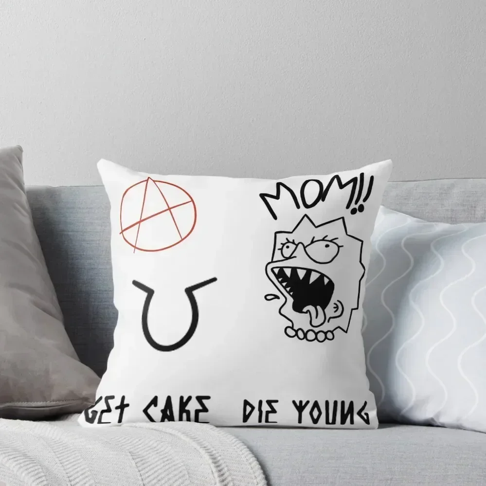 

Lil Peep Sticker Pack 4 , Tattoos Throw Pillow Luxury Cushion Cover Custom Cushion Photo pillow