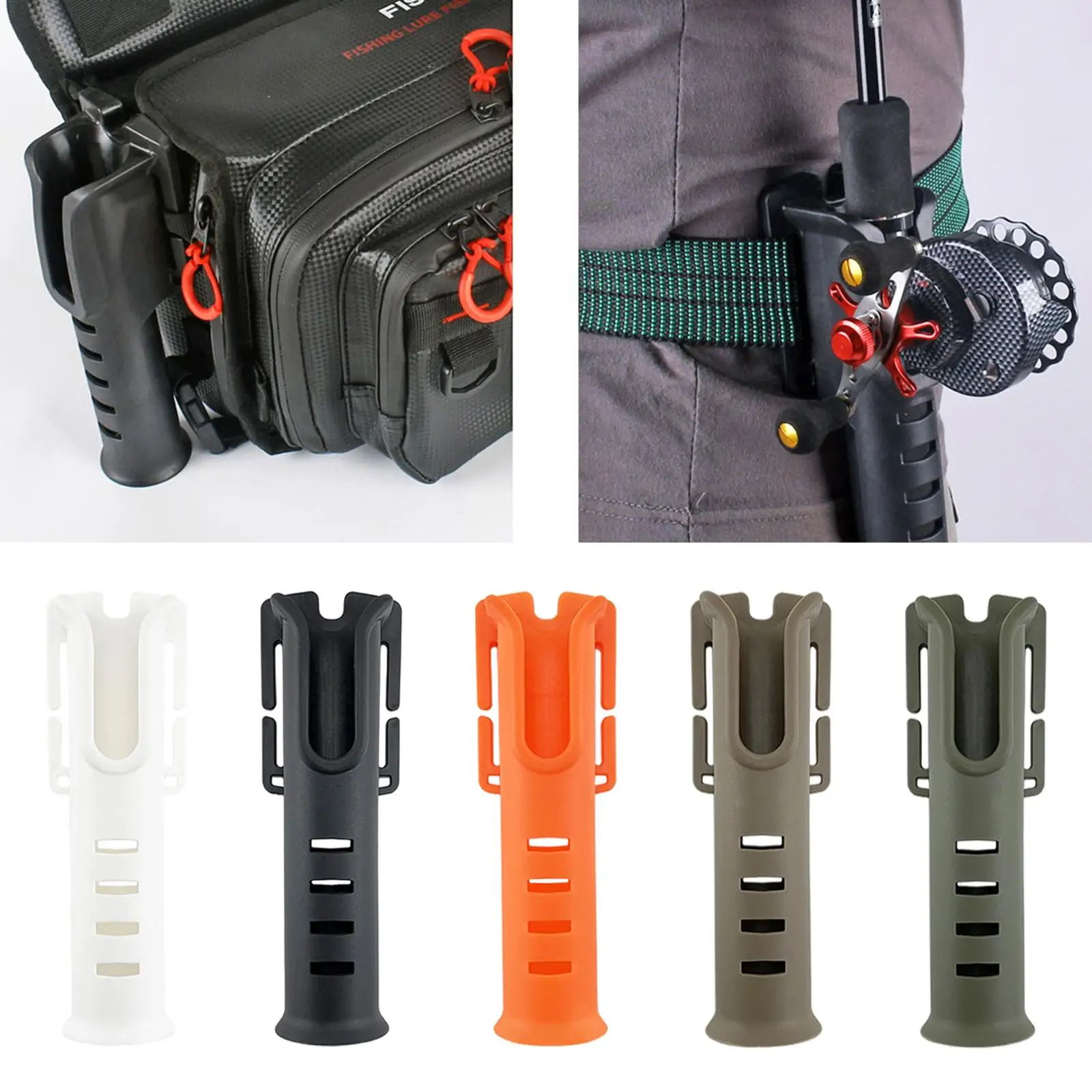 Fishing Waist Rod Holder Nylon Lightweight Portable Inserter Anti-slip Bracket for Boat Accessory Marine Rod Rack