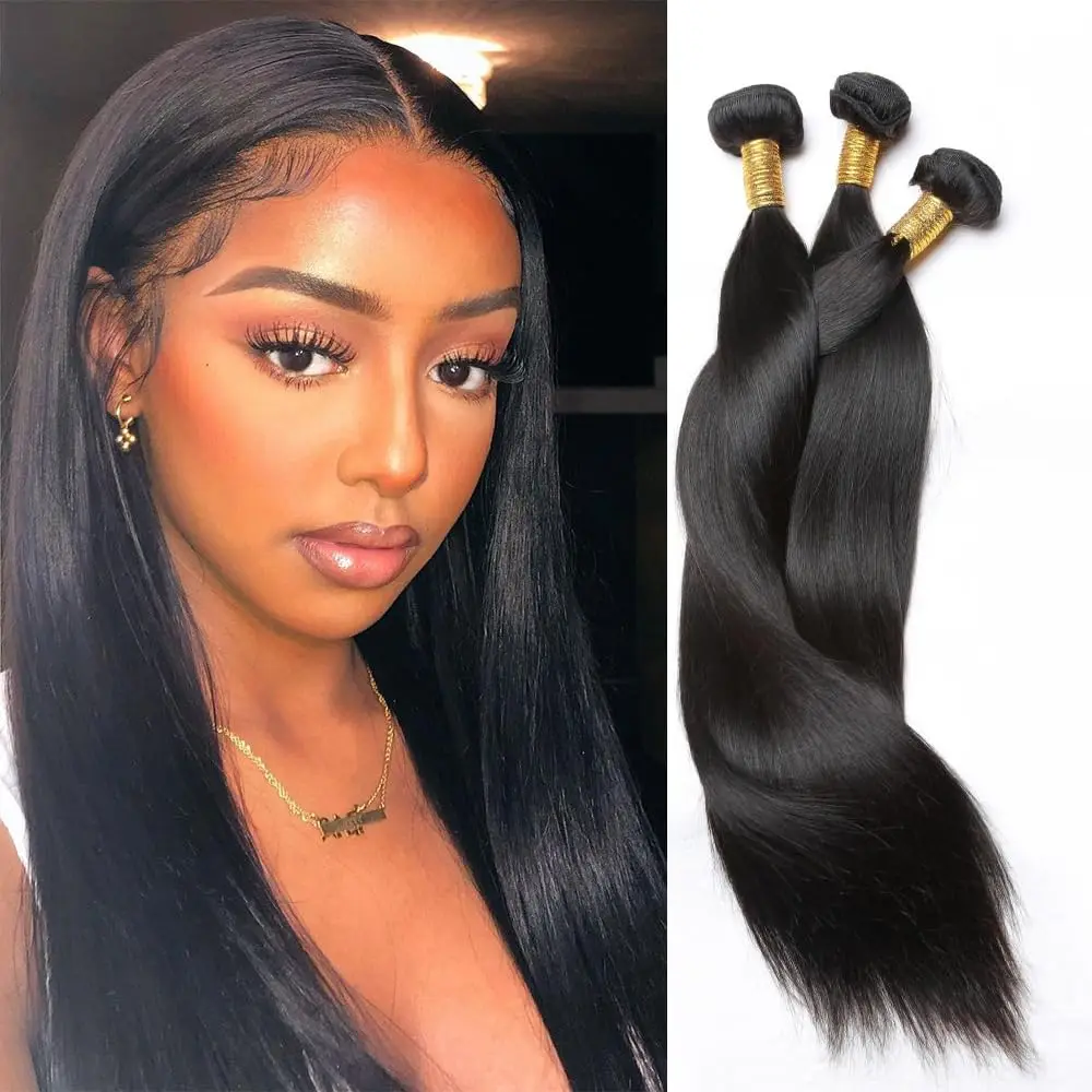 12A Thick Virgin Bundles Human Hair Raw Vietnamese Hair Bundles Human Hair Straight Bundles Unprocessed Hair Extensions