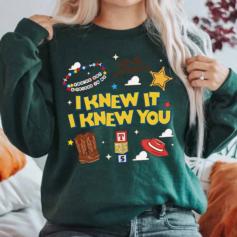 I Knew It I Knew You Sweatshirt TS und TS 5 Freunde-Shirt Woody Infinity and Beyond Pullover Familien-Urlaub Partnerlook Sweatshirts – Detail 6