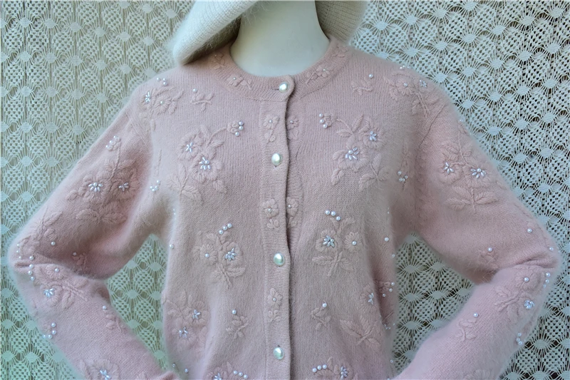 Женский винтажный свитер-карди – обзор и цена Embroidery Rabbit