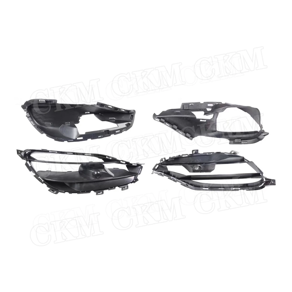 Front Fog Light Air Vent Trim Cover Grills For Mercedes Benz CLA Class W117 CLA200 CLA220 CLA250 AMG 2016 2017 2018 ABS Black