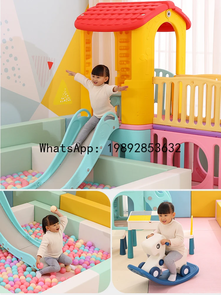 منطقة اللعب الناعمة للأطفال، سياج الطفل، المنزل الداخلي، الكرة الناعمة، حمام السباحة، الملاهي #5