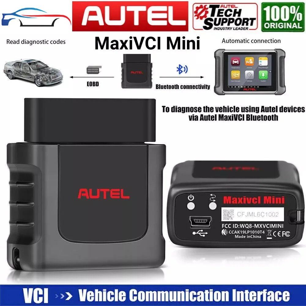 

Оригинальный диагностический интерфейс Autel MaxiVCI Mini VCI Mini Bluetooth для разъема MK808BT MK808TS MX808TS MP808TS TS608 MS906S