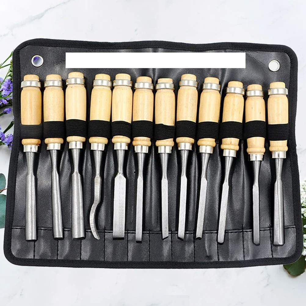 

12pcs Carving Chisel Set Wood Carving Tools Gouges Chisels Kit For Beginners Hobbyists Professionals Sharpening Fit All Levels