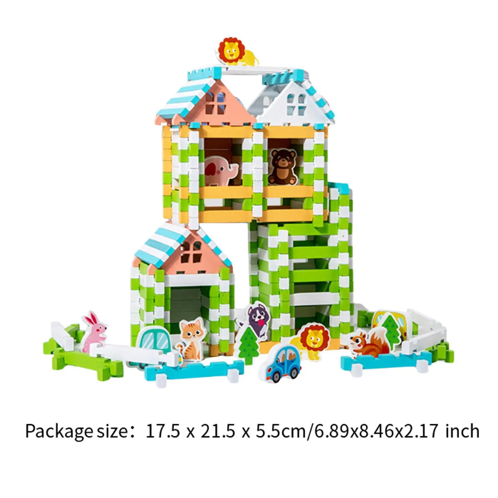 كتل خشبية لتقوم بها بنفسك تجميع البيت لهدية عيد ميلاد الأطفال 3 4 5 سنوات #6