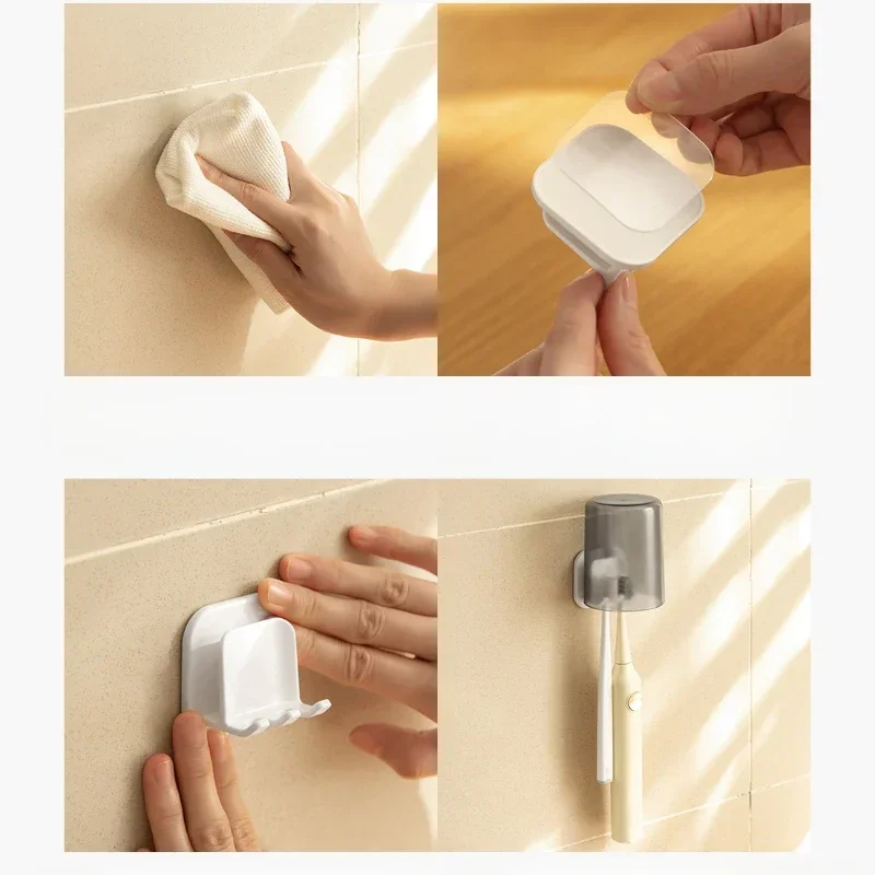 

1/3/5 шт. держатель для зубных щеток, дорожная стойка, стеллаж для хранения зубных щеток, настенный держатель для чашек, крючок для полотенец, аксессуары для ванной комнаты